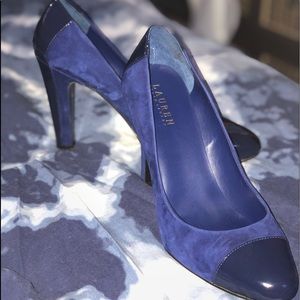 2/$45 Ralph Lauren Rafita Sapphire Blue Heels